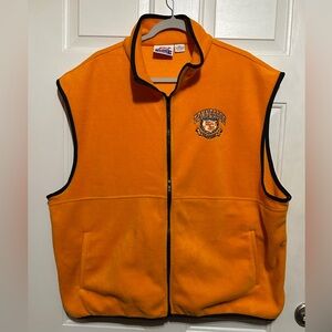Vintage 90s Tennessee Volunteers Fleece Vest Full Zip Up Orange Retro Logo XXL
